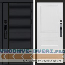 Входная дверь  Smart (Смарт) Black Line Классика белое дерево